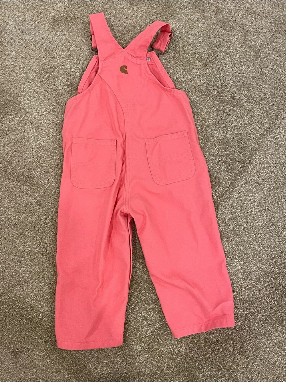 Carhartt Kids Pink Bib Overalls